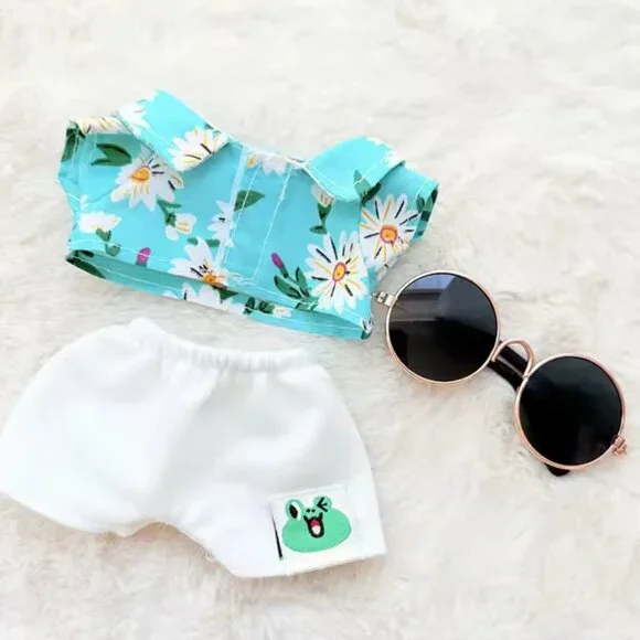 3 Piece doll clothes & Sun Glasses Miniature Fits Labubu (doll not included) - Picture 2 of 3